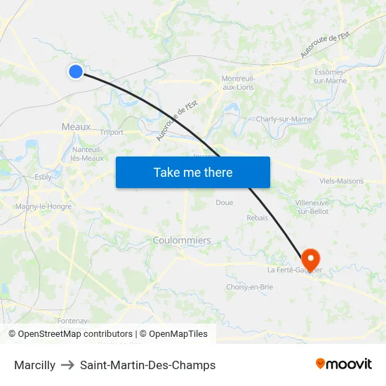 Marcilly to Saint-Martin-Des-Champs map
