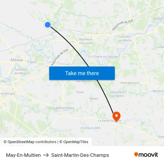 May-En-Multien to Saint-Martin-Des-Champs map