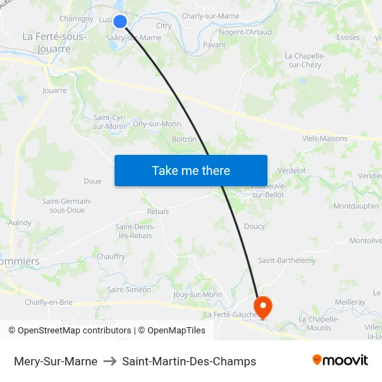 Mery-Sur-Marne to Saint-Martin-Des-Champs map