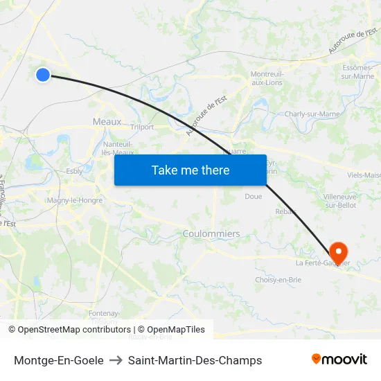 Montge-En-Goele to Saint-Martin-Des-Champs map