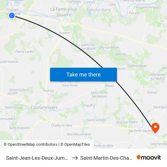 Saint-Jean-Les-Deux-Jumeaux to Saint-Martin-Des-Champs map