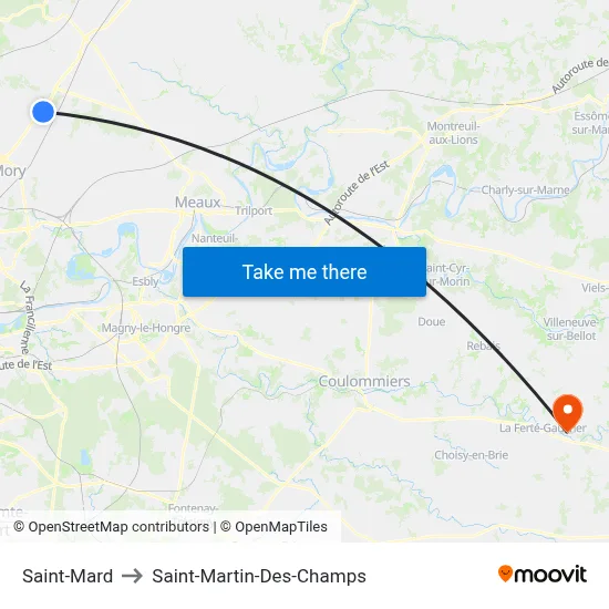 Saint-Mard to Saint-Martin-Des-Champs map