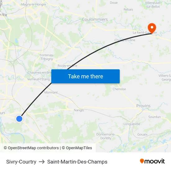 Sivry-Courtry to Saint-Martin-Des-Champs map