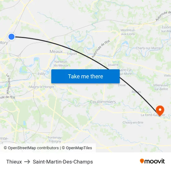 Thieux to Saint-Martin-Des-Champs map