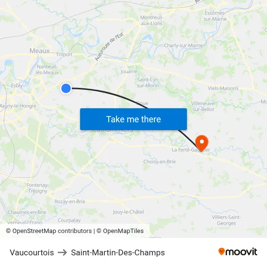 Vaucourtois to Saint-Martin-Des-Champs map