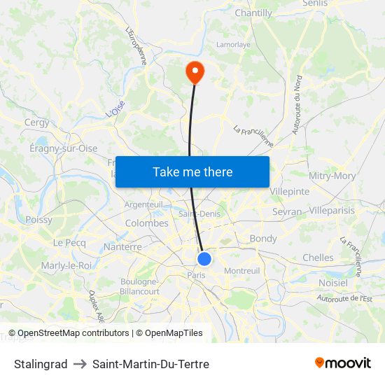 Stalingrad to Saint-Martin-Du-Tertre map