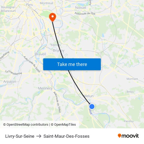 Livry-Sur-Seine to Saint-Maur-Des-Fosses map