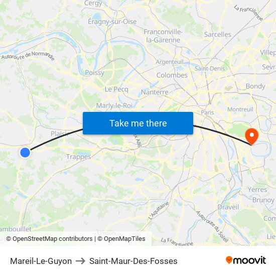 Mareil-Le-Guyon to Saint-Maur-Des-Fosses map