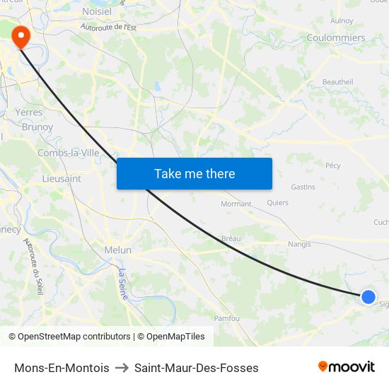 Mons-En-Montois to Saint-Maur-Des-Fosses map