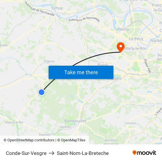 Conde-Sur-Vesgre to Saint-Nom-La-Breteche map