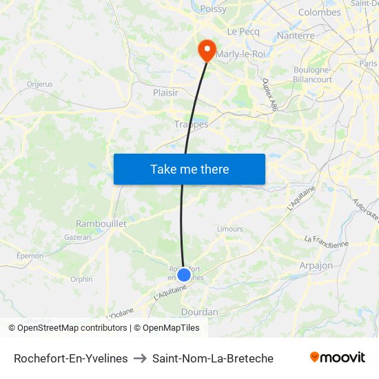 Rochefort-En-Yvelines to Saint-Nom-La-Breteche map
