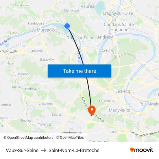Vaux-Sur-Seine to Saint-Nom-La-Breteche map