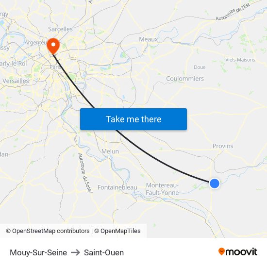 Mouy-Sur-Seine to Saint-Ouen map