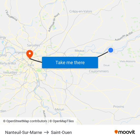 Nanteuil-Sur-Marne to Saint-Ouen map