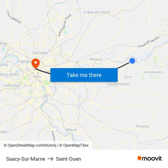 Saacy-Sur-Marne to Saint-Ouen map