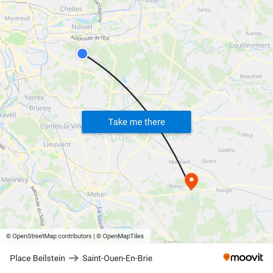 Place Beilstein to Saint-Ouen-En-Brie map