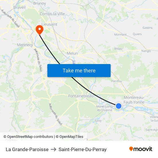 La Grande-Paroisse to Saint-Pierre-Du-Perray map