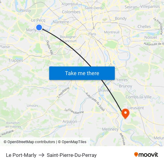 Le Port-Marly to Saint-Pierre-Du-Perray map