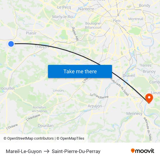 Mareil-Le-Guyon to Saint-Pierre-Du-Perray map