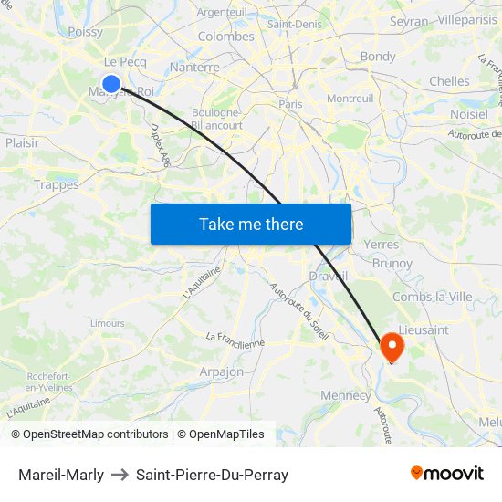 Mareil-Marly to Saint-Pierre-Du-Perray map