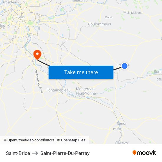Saint-Brice to Saint-Pierre-Du-Perray map