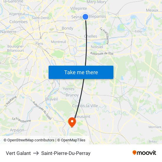 Vert Galant to Saint-Pierre-Du-Perray map