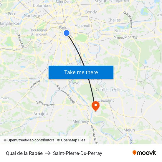 Quai de la Rapée to Saint-Pierre-Du-Perray map