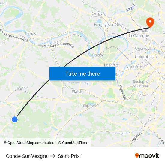 Conde-Sur-Vesgre to Saint-Prix map