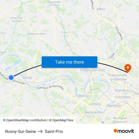 Rosny-Sur-Seine to Saint-Prix map