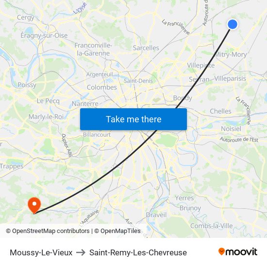 Moussy-Le-Vieux to Saint-Remy-Les-Chevreuse map