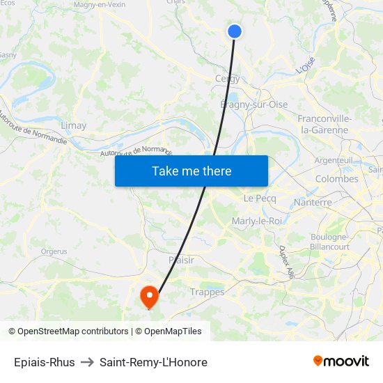 Epiais-Rhus to Saint-Remy-L'Honore map