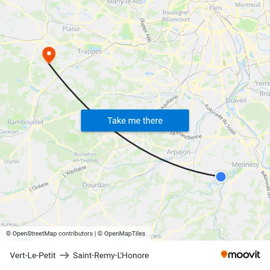 Vert-Le-Petit to Saint-Remy-L'Honore map