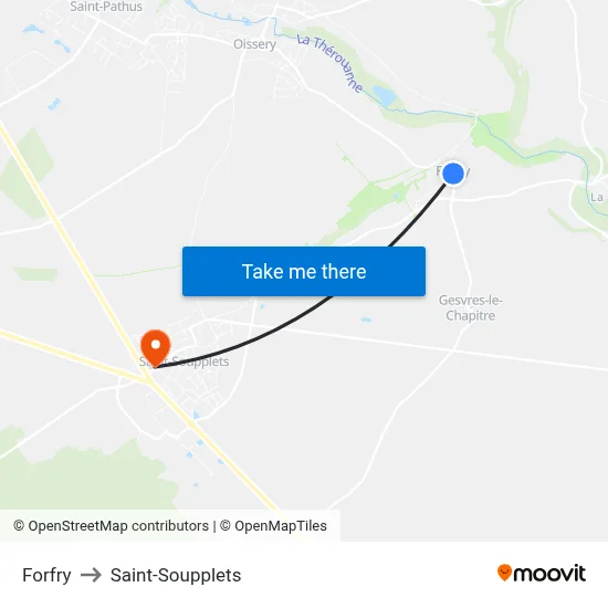 Forfry to Saint-Soupplets map