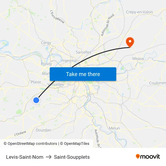 Levis-Saint-Nom to Saint-Soupplets map