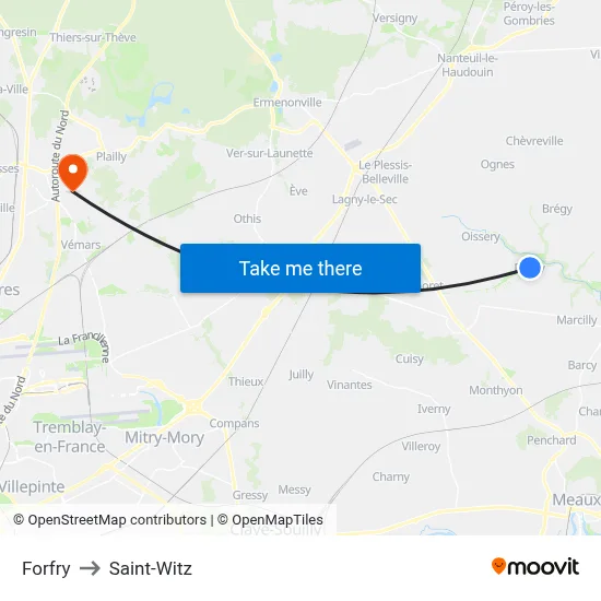 Forfry to Saint-Witz map