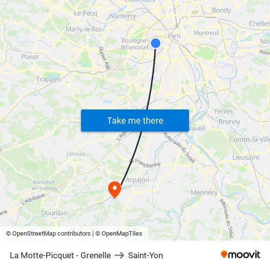 La Motte-Picquet - Grenelle to Saint-Yon map