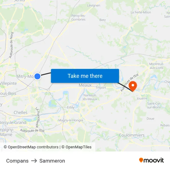 Compans to Sammeron map