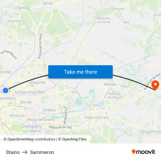 Stains to Sammeron map