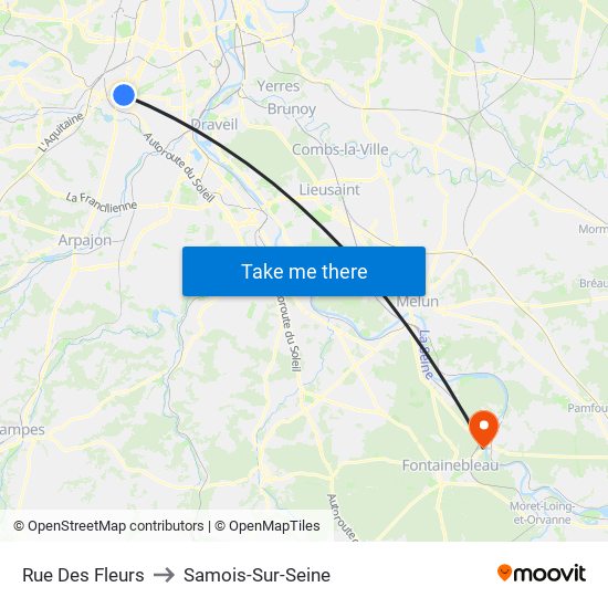 Rue Des Fleurs to Samois-Sur-Seine map
