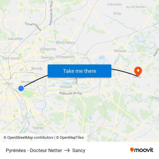 Pyrénées - Docteur Netter to Sancy map