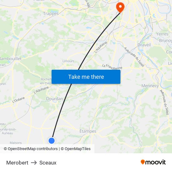 Merobert to Sceaux map