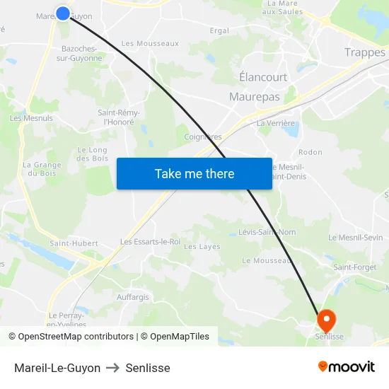 Mareil-Le-Guyon to Senlisse map