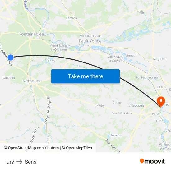 Ury to Sens map