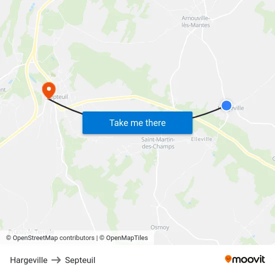 Hargeville to Septeuil map