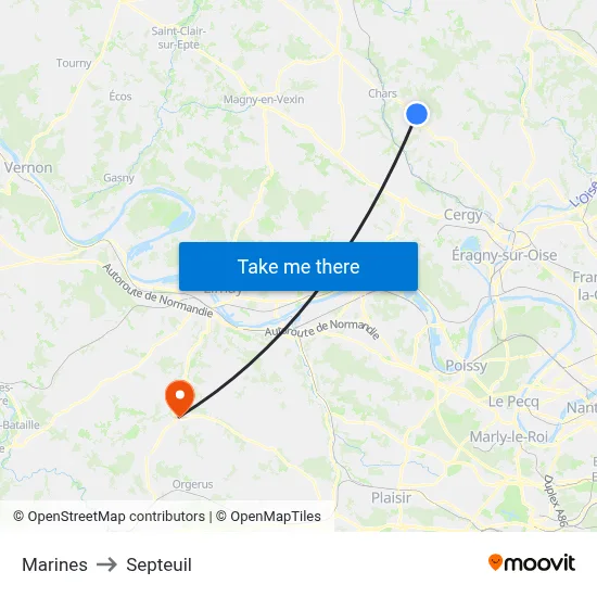Marines to Septeuil map