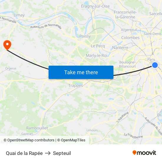 Quai de la Rapée to Septeuil map
