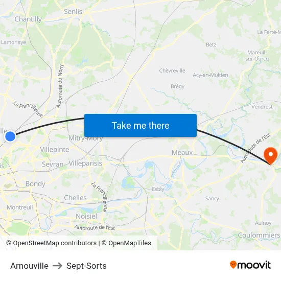 Arnouville to Sept-Sorts map