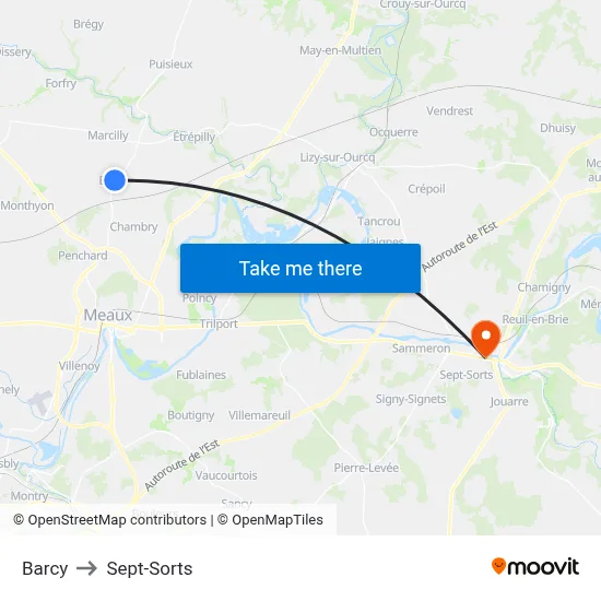 Barcy to Sept-Sorts map