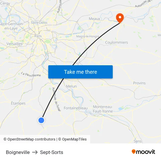 Boigneville to Sept-Sorts map