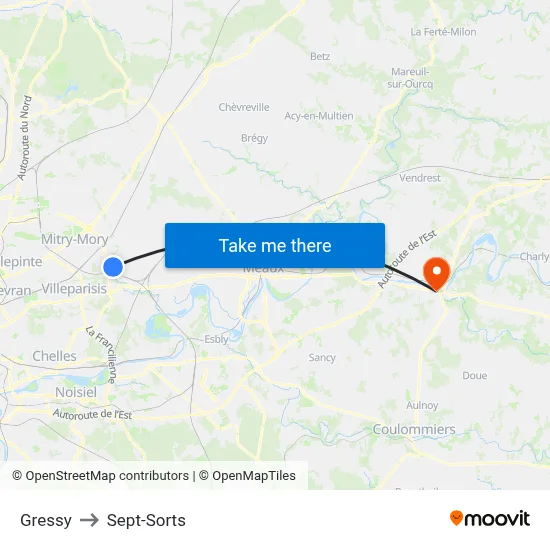 Gressy to Sept-Sorts map